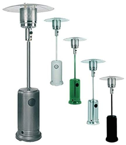 Kasart Gasofen Fungo Termo Patio Heizstrahler Außen 13 kW Fungo Totem für draußen mit Rädern anthrazit
