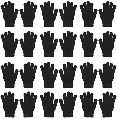 QKURT Lot de 12 Gants Magiques d'hiver pour Homme et Femme - Gants Thermiques en Tricot pour Un Usage Quotidien, Les trajets de Cyclisme, la Course à Pied