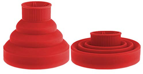 Brussel Universal Hair Dryer Diffuser Attachment Silicone Collapsible Blow Dryer Diffuser Nozzle Hairdressing Dryer Blower Hood Red