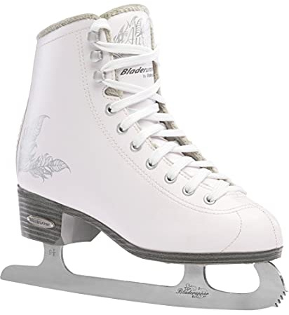 Rollerblade W, Bladerunner Ice by Aurora-Pattini da Ghiaccio da Donna, per Adulti, Colore: Bianco e Argento, 9