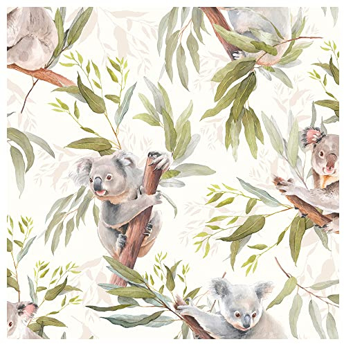 AMBIENTE Serviette Koalas 33x33cm 5 oder 20 Stück Papierserviette Motivpapier Serviettentechnik 20 Stück