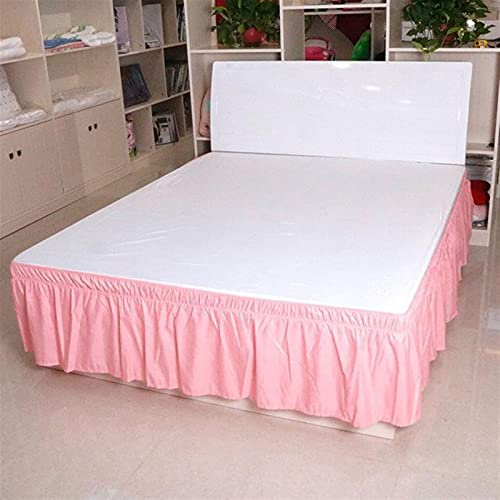 LVTFCO Cache Sommier 140x190 Jupe plissée Literie sans Surface Bande élastique for lit Queen Size Bed Roi ébouriffé Jupes Cache Sommier 160x200 (Color : 002-29, Size : 135x200cm)