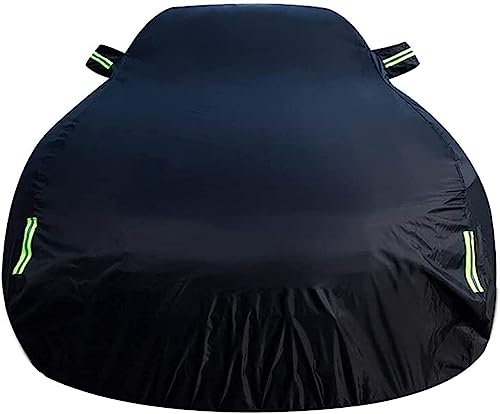 VITHA Autoabdeckung für VW Touareg Touran, Vollgarage Abdeckung, Autoplanen Garagen, Wasserdicht/Atmungsaktiv/Sonnenschutz/Staubdicht/UV-Schutz,Black
