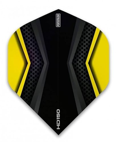 Pentathlon HD150 Black-Yellow - Dart Flights