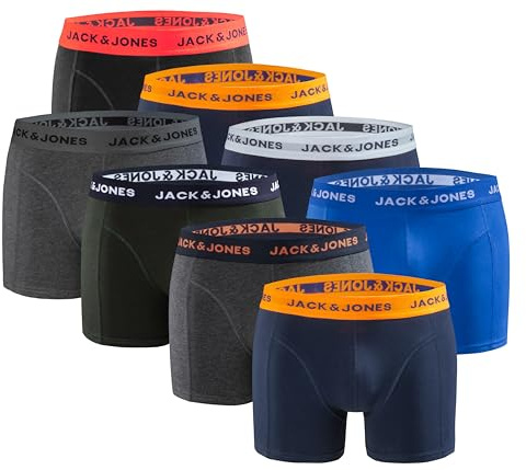 JACK & JONES Herren JACPUT Trunks 8 Pack 12259926, Forest Night/Mix 7, M