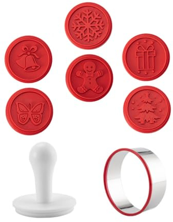 OKUMEYR Unique Christmas Cookie Cutters for Baking Biscuit Mold Set Craftsmanship for Festive Decor