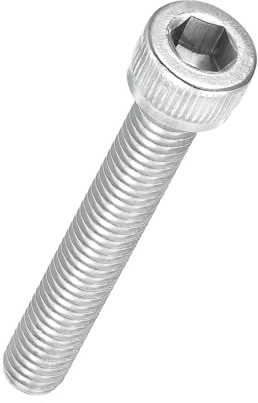 Kozelo 20 Stück Zylinderschrauben mit Innensechskant - [M6-1 x 40mm] 304 Edelstahl Vollgewinde Innensechskantschraube für Elektromotor 3D-Druck Lüfter Motorenaustausch, Silber
