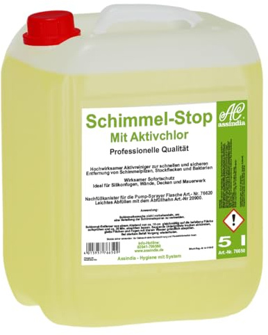 Schimmel-Stop Schimmelentferner mit Aktivchlor 5l