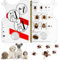 WUSJCOF Tire-tiques 2 pièces avec loupe, outil pour retirer les tiques pour humains, enfants et animaux de compagnie, carte à tiques pour chats et chiens, retrait rapide et sécurisé des tiques