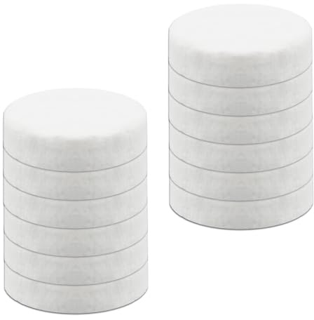 MISIQIMA 12 Pcs Laine Céramique Éthanol pour Cheminées - Laine de Verre Céramique pour Combustion Uniforme & Prolongée pour Dorure, Cheminées, Poêles (85x85x25mm)