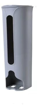 Garbage Bag Storage Box,Self Adhesive Grocery Bag Dispenser,Wall Mounted Underwear Organiser,Plastic Underwear Organizer with Lid(S,grey)