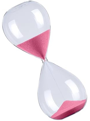 Temporizadores de arena de vidrio de 60 minutos, 1 hora, grandes vasos de arena para estudiantes, profesores y profesionales en varios ajustes de arena