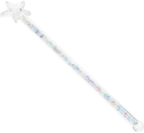 VALICLUD Cocktail Stirring Stick Glass Stirrer for Bar Beverage Stirrer Heat Resistant Rainbow Star Five-Pointed Glass Rod for Coffee Juice Wine Mixing