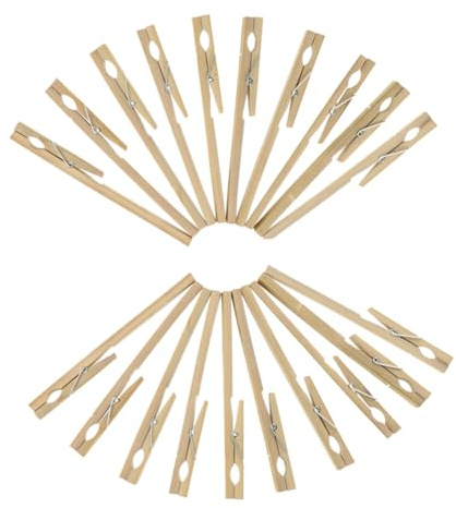 VILLFUL 20 piezas Pinzas de Bambú para Tubos de Ensayo de Laboratorio Soporte de Madera Resistente y para Pruebas Químicas Accesorio Práctico para Laboratorio
