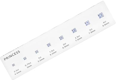 Appareil de mesure de la taille des bagues pour diamants ronds ovales carrés avec marquages de haute précision Règle de mesure de strass multi-formes Outil de taille de bijoux