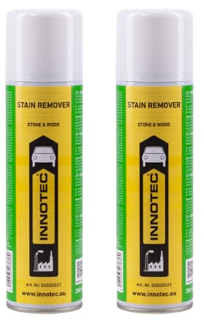 2 Stück INNOTEC Stain Remover 250 ml – kraftvoller Fleckenentferner für Stein, Holz & harte Oberflächen – beseitigt Öl, Fett, Farbe & hartnäckige Verschmutzungen – ideal für Werkstatt & Außenbereich