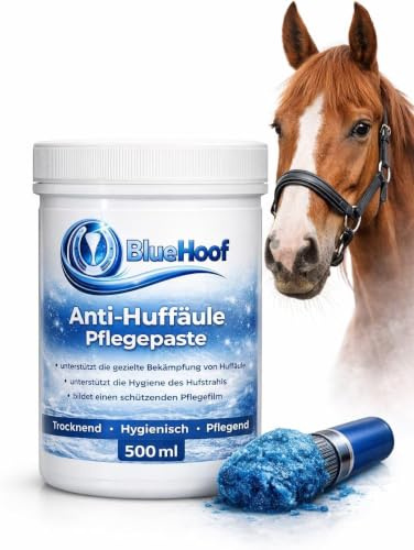 WIRSCHDA Living BlueHoof Strahlfäule Paste für Pferde – Hufpflege gegen Strahlfäule & Hufprobleme – trocknend & pflegend – 1.000 ml