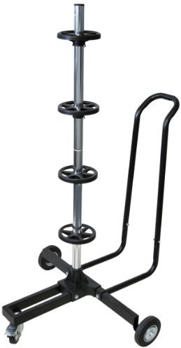 Dino KRAFTPAKET 130002 fahrbarer Felgenständer XL (235-er bis 285-er Reifengrößen) mit Reifenschutzhülle für fachgerechte Lagerung von Kompletträdern
