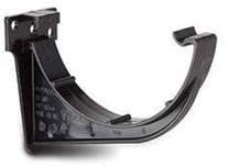 POLYPIPE RR109 Black Fascia Brackets 112mm Half Round guttering System (Pack of 3)