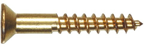 Hillman 100 Pcs Brass Wood Screws (#6 x 1) | Phillips Drive Flat Head Wood Screws for Woodworking & Cabinetry | Solid Brass Fasteners for Furniture, Trim, Framing & Interior Projects