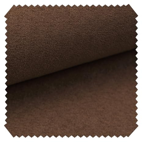 novely® ALPEN Polsterstoff im Wildleder-Look - Velours-Microfaser-Möbelstoff - Pflegeleichte Meterware 1lfm | Farbe: 39 Braun