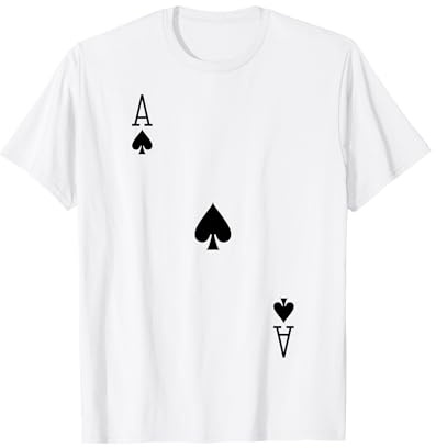 Kartenspiel Spielkarte Pik As Fasching Karneval Verkleidung T-Shirt