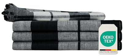 Müskaan 4er Set Geschirrtücher 50x70 cm 100% Baumwolle 70g Premium Qualität Super Saugstarke Küchentücher Abwaschlappen Geschirrhandtücher Spühltuch