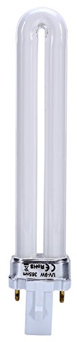 9W UV Ersatzröhre 365nm Lamp Bulb Tube für UV Lamp Nail Art Dryer 9 W für NailStar Nagellampe, Lampenröhre Dual Light Source Härtungslampe für UV-Nageltrocknerlampen