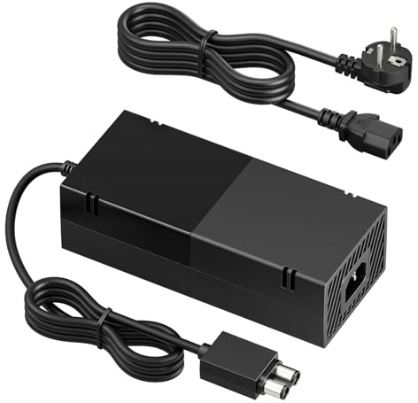 Fuente de alimentación Xbox One Adaptador de CA para Xbox One Cable de alimentación del cargador de la consola Cable de carga Brick EU 100-240V Tensión