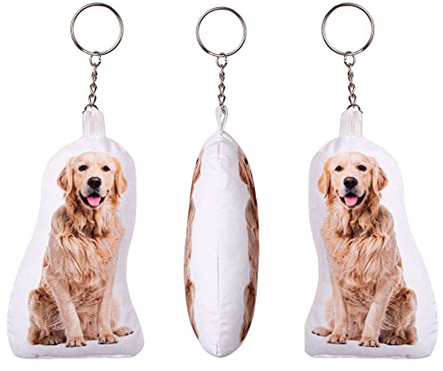 Ferocity Personalisiertes 3D Fotokissen Schlüsselanhänger Kissen FOTOGESCHENK mit eigenem Foto (10 cm) Foto-Kissen Bedrucken mit Grafik (mit Füllung) 3D Tierkissen Mini Mensch [091]