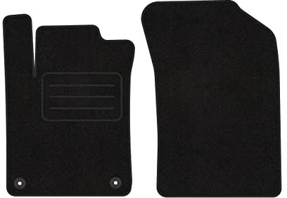 Vorne Velour Fußmatten Satz für Citroen C3 II (09-16) / DS3 (09-16) / DS 3 (16-19) - 2-teilig - Passgenau