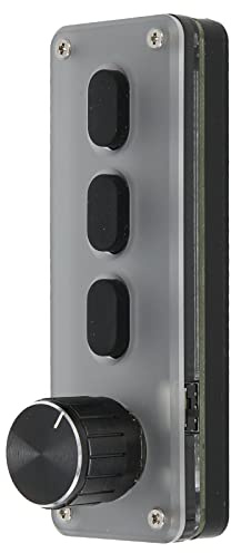 Zunate 3-Tasten-Makro-Pad, Gaming-Tastatur mit Knopf, Kabelgebundenem USB und Kabellosem Bluetooth-Modus, Geräuschlose DIY-programmierbare Silikontastatur für
