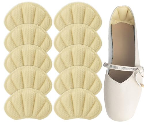 Wantli 10 pare Taloneras para zapatos,Almohadillas De Talón Autoadhesivas,almohadillas taloneras antirozaduras zapatos,Evitar Ampollas,mejorar la comodidad,unisex plantillas para el cuidado del pie