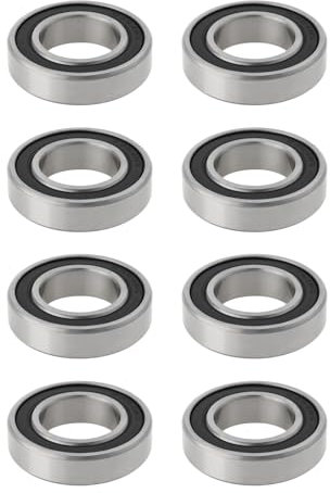 eMagTech 8 Pezzi Cuscinetti A Sfere A Gola Profonda Cuscinetti A Sfere Sigillati in Gomma 61904 6904-2RS 20mm ID 37mm OD 9mm di Spessore per Biciclette Scooter Macchine Rotanti