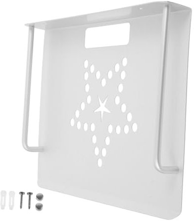 SECFOU Stb Kasten Regal Aluminiumlegierung Router Ständer Platzsparend Wohnzimmer Wandhalterung