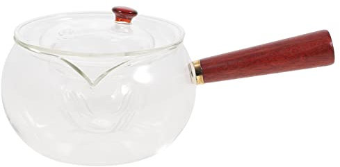 OKUMEYR Théière Verre Pour Salon De Thé Kung Fu Théière Domestique Avec Infuseur Récipient à Thé Transparent