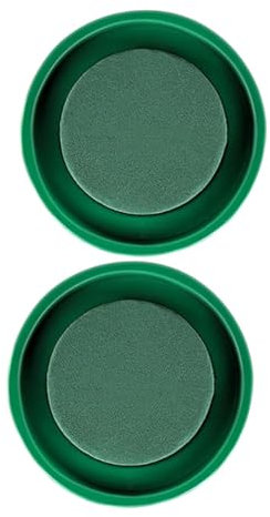 Generico 1 Set Disposizione Floreale Fiori Blocchi di Schiuma Pianta Ortensia Germoglio Piastra Fissaggio Peonie Bagnato Gabbie di Schiuma Floreale Piante Resina Fenolica Green 2 Pz