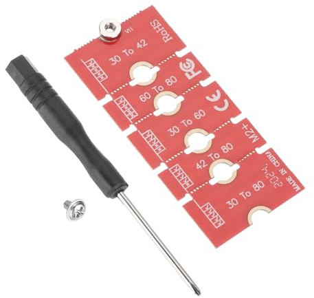 QUARKZMAN M2+ M.2 NGFF/NVME Längenverlängerungsadapter 2230, 2242, 2260, 2280 Multifunktions-SSD-Verlängerungsplatine für PC-Gehäuse (Rot)