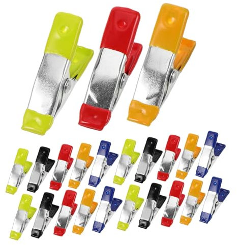 ORFOFE 25stücke Teiliges Set Von Kleinen Metall-federklemmen Mit Kunststoffspitzen Für Holzarbeiten Gartenprojekte Und -anwendungen Clips Für Vielseitige Nutzung