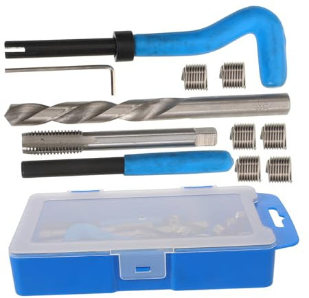 MAGICLULU Gewindereparaturset Für Gewindeeinsatz Gewindereparaturwerkzeugsatz Für Beschädigte Gewinde Reparatur Von Abgenutzten Gewinden