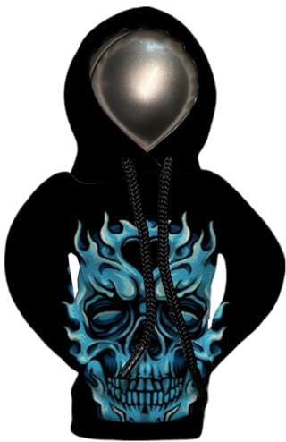 Auto Gear Shift Hoodie Halloween Skeleton Gear Shift Hoodie,Kfz-Innenraum-Schalthebelabdeckung Halloween-Schaltknauf-Hoodie-Schaltknauf-Abdeckung, lustiges Autozubehör für die Innendekoration