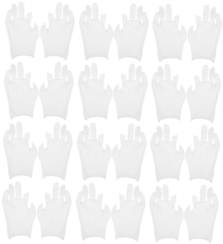 LIFKOME 12 Paar Baumwollhandschuhe Mit Fingern Trocken Für Den Winter Befeuchtet Dünne Fingerlose Baumwollhandschuhe Zum Schlafen Atmungsaktiv Feuchtigkeitsspendend Maniküre