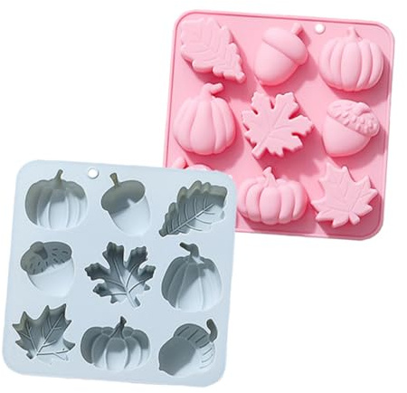 VERDANVERSE 2 piezas Molde de Silicona para Chocolate Cavidades Forma Flexible y Seguro para Hornear y Hacer Chuches para Repostería y Manualidades DIY