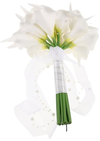 PRETYZOOM Bouquet Di Fiori Artificiali Bouquet Da Sposa Gigli Di Accessoio Per Matrimonio Decorazione Per Leggero e Resistente