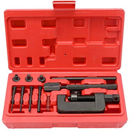 Relogic Bike Chain Breaker Splitter Link Riveter, Universal Bikes Riveting Tool Set, Cycle Accessories with Carry Box, Suitable for Drive or cam Chain from 35 to 630