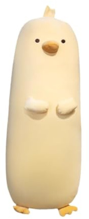 predolo Long Duck Plüsch Kissen Stofftier Dekokissen Kuschelpuppe Aus Plüschmaterial für Kinder Erwachsene Sofa Wohnzimmer Geschenk, 90cm