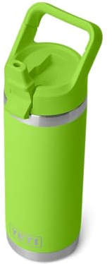 YETI Rambler C - Borraccia termica in acciaio inox con tappo a tenuta stagna, con cannuccia a tenuta stagna, 532 ml