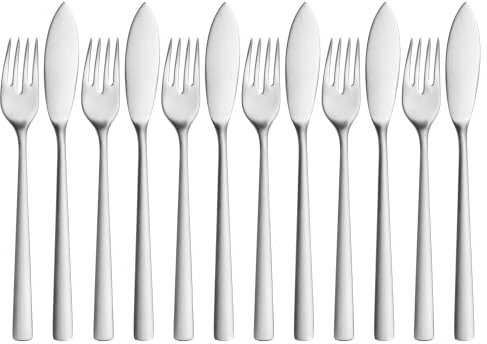 WMF 1158356336 - Set di Posate da Pesce Corvo, in Cromargan Protect, 12 pz