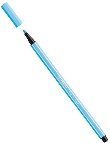 STABILO - Premium-Filzstift - Pen 68 - Einzelstift - hellblau