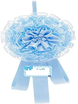 Chicco Fiocco Nascita Bimba con Nome, Rosa, Personalizzabile, Coccarda con Decorazioni in Tulle e Raso, con Cartolina e Pratico Gancio - Regalo Neonata 0+ Mesi